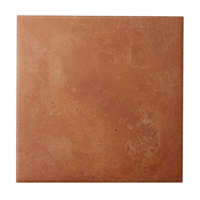Azulejo De Cerâmica Vermelho terracota simples rústico  (Frente)