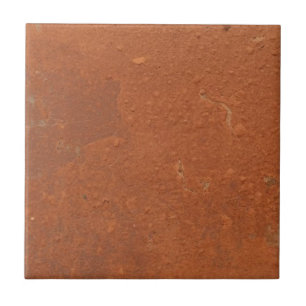 Azulejo De Cerâmica Vermelho terracota simples rústico