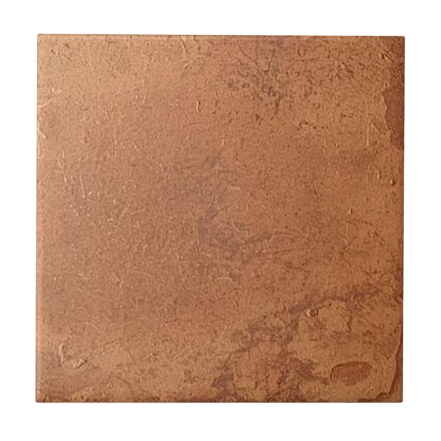 Azulejo De Cerâmica Vermelho terracota simples rústico  (Frente)