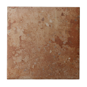Azulejo De Cerâmica Vermelho terracota simples rústico