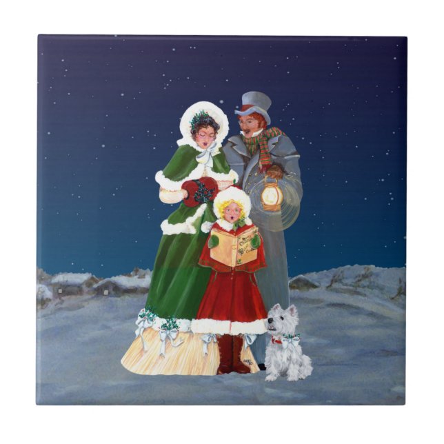 Azulejo De Cerâmica Véspera de Natal (Frente)