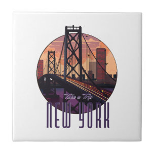 Azulejo De Cerâmica Viagem Para Nova York