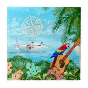 Azulejo De Cerâmica Viagens tropicais