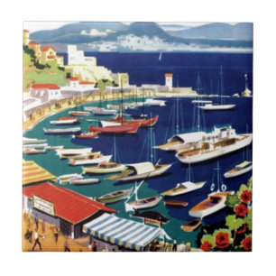 Azulejo De Cerâmica Viagens vintage Atenas Grécia