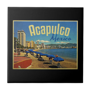 Azulejo De Cerâmica Viagens vintage de Acapulco México
