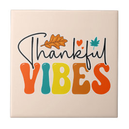 Azulejo De Cerâmica Víblias agradecidas caem no outono, Ação de Graças