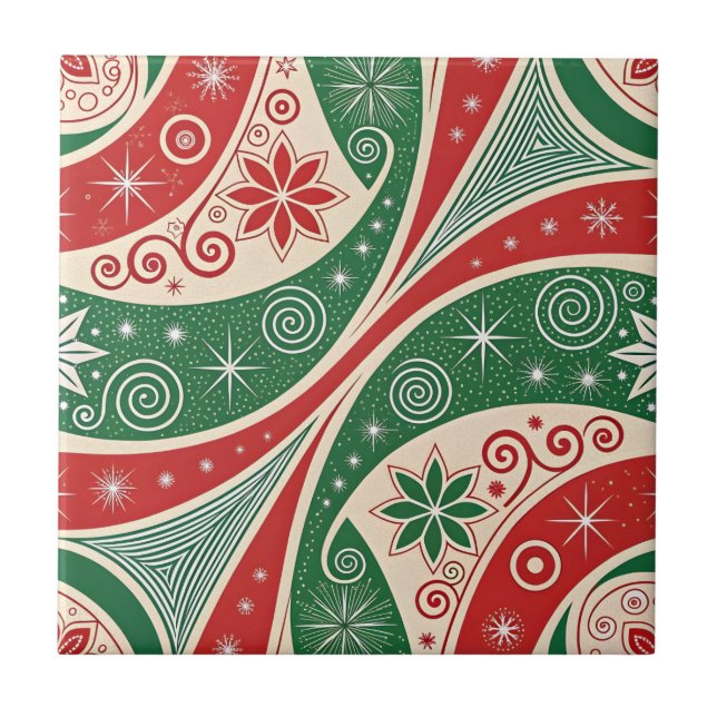 Azulejo De Cerâmica Vibrações de Natal (Frente)