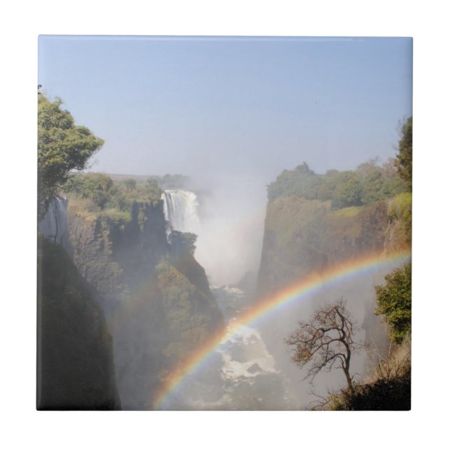 Azulejo De Cerâmica Victoria Falls Rainbow (Frente)