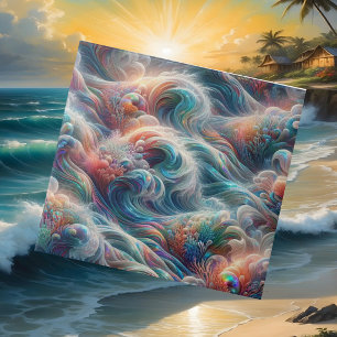 Azulejo De Cerâmica Vida de Luxo à Beira-Mar   Ondas do Oceano do Reci