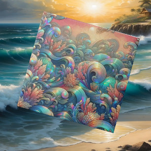 Azulejo De Cerâmica Vida de Luxo à Beira-Mar   Ondas do Oceano do Reci