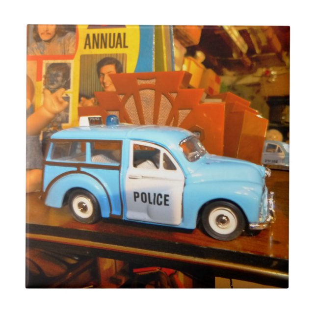 Azulejo De Cerâmica Vida estática com carro de Panda (Frente)
