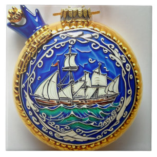 Azulejo De Cerâmica Vida marinha náutica tradicional arte cerâmica n.o