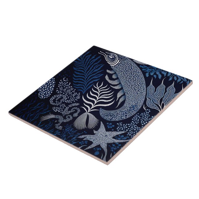 Azulejo De Cerâmica Vida Oceânica (Lateral)