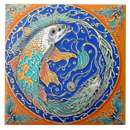 Azulejo De Cerâmica Vida submarina tradicional arte cerâmica n.o 3