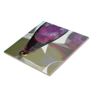 Azulejo De Cerâmica Vidro de Fluxo Roxo com Sombra