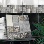 Azulejo De Cerâmica Vidro de luxo, Shell e Metal Geométrico N3<br><div class="desc">Este azulejo maravilhoso faz parte da minha coleção Geométrica de Vidro de Luxo, Shell & Metal. Use-o sozinho ou em combinação com outros azulejos para criar um olhar atordoante no banheiro ou no chá - mosaico do azulejo de sotaque atrás do misturador ou da banheira, por exemplo, ou use-os para...</div>