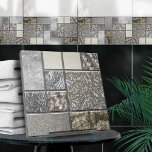 Azulejo De Cerâmica Vidro de luxo, Shell e Metal Geométrico N4<br><div class="desc">Este azulejo maravilhoso faz parte da minha coleção Geométrica de Vidro de Luxo, Shell & Metal. Use-o sozinho ou em combinação com outros azulejos para criar um olhar atordoante no banheiro ou no chá - mosaico do azulejo de sotaque atrás do misturador ou da banheira, por exemplo, ou use-os para...</div>