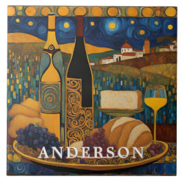 Azulejo De Cerâmica Vidro de Vinho ouro Vida Estática