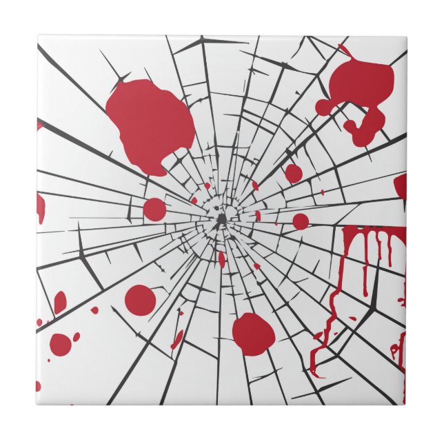 Azulejo De Cerâmica vidro estilhaçado (Frente)