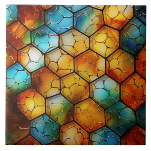 Azulejo De Cerâmica Vidro Pintado