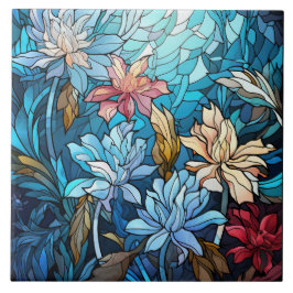 Azulejo De Cerâmica Vidro Pintado 