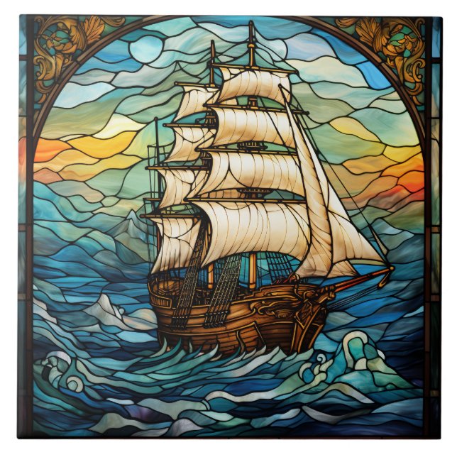 Azulejo De Cerâmica Vidro Pintado  (Frente)