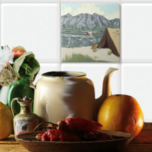 Azulejo De Cerâmica Vieira de Viagem do Alasca Bush