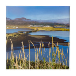 Azulejo De Cerâmica View on Saudarkrokur and Skagafjordur, Islândia