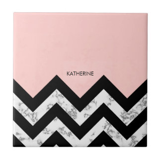 Azulejo De Cerâmica Vigas brancas e cor-de-rosa pretas