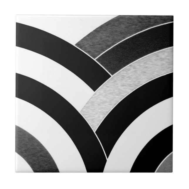 Azulejo De Cerâmica vigas contemporâneas sofisticadas do na moda (Frente)