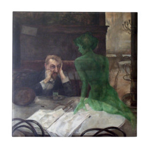 Azulejo De Cerâmica Viktor Oliva O Bebê Absinthe