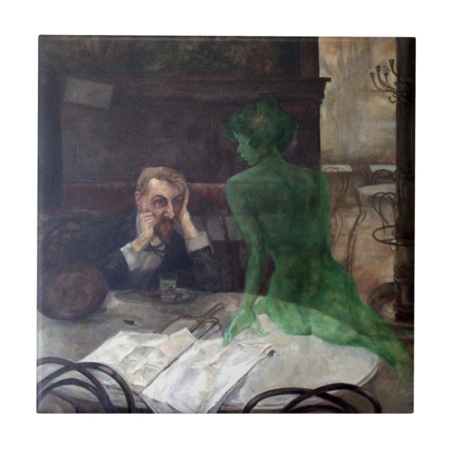Azulejo De Cerâmica Viktor Oliva O Bebê Absinthe (Frente)