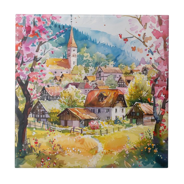 Azulejo De Cerâmica Vila da Primavera (Frente)