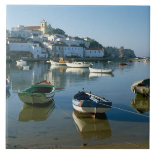 Azulejo De Cerâmica Vila de Pesca de Ferragudo, Algarve, Portugal