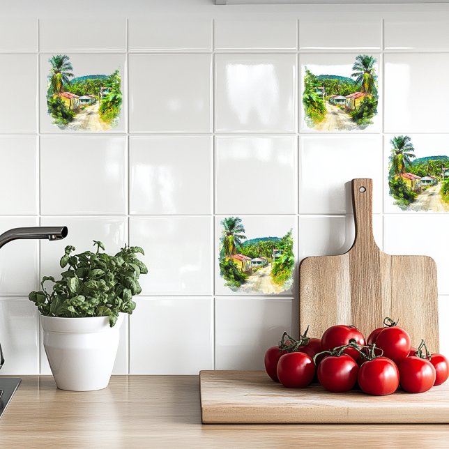 Azulejo De Cerâmica Vila Jamaicana (Criador carregado)