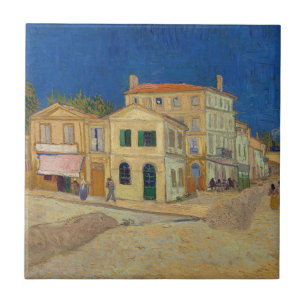 Azulejo De Cerâmica Vincent van Gogh - A Casa Amarela / A Rua