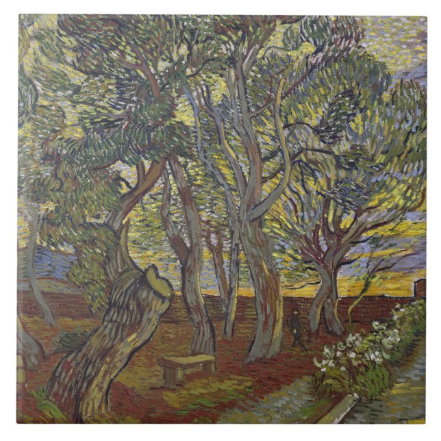 Azulejo De Cerâmica Vincent van Gogh - A Colheita (em nome de Emile Be (Frente)