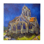Azulejo De Cerâmica Vincent van Gogh - A Igreja em Auvers<br><div class="desc">Igreja de Auvers / l'Eglise à Auvers-sur-oise de Vincent Van Gogh em 1890</div>