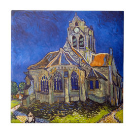 Azulejo De Cerâmica Vincent van Gogh - A Igreja em Auvers
