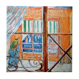 Azulejo De Cerâmica Vincent Van Gogh - Açougue Visto de uma Janela