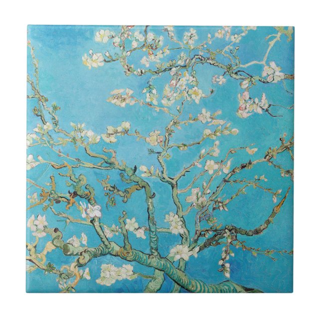Azulejo De Cerâmica Vincent van Gogh - Almond Blossom (Frente)