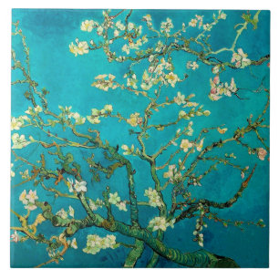 Azulejo De Cerâmica Vincent Van Gogh Blossoming Almond Tree Arte Flora