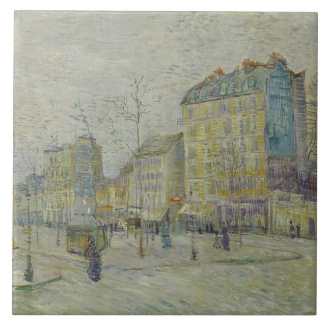Azulejo De Cerâmica Vincent van Gogh - Boulevard de Clichy (Frente)