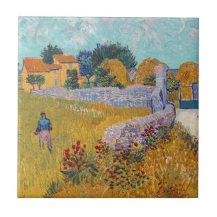 Azulejo De Cerâmica Vincent van Gogh - Casa de Fazenda em Provença