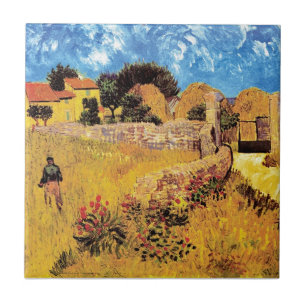 Azulejo De Cerâmica Vincent Van Gogh - Casa de Fazenda na Provença Art