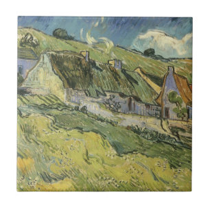 Azulejo De Cerâmica Vincent van Gogh - Cottages Thatcher