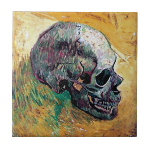 Azulejo De Cerâmica Vincent Van Gogh - Crânio de Perfil - Arte Fina