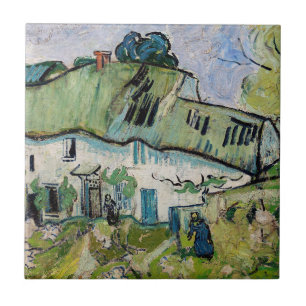 Azulejo De Cerâmica Vincent van Gogh - Farmhouse com Dois Números