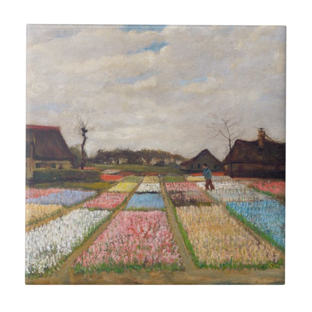Azulejo De Cerâmica Vincent van Gogh - Flores na Holanda (Frente)