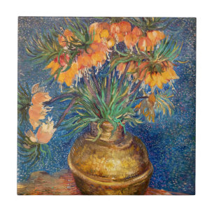 Azulejo De Cerâmica Vincent van Gogh - Fritilárias Imperiais